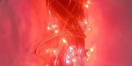 15 Meter Rice Decoration Lighting for Diwali, Festival (Pink) (Set of 1)