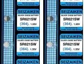 Seizaiken SR621SW Silver Oxide Watch Battery 364 (Pack of 10)